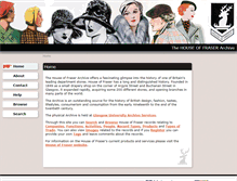 Tablet Screenshot of housefraserarchive.ac.uk
